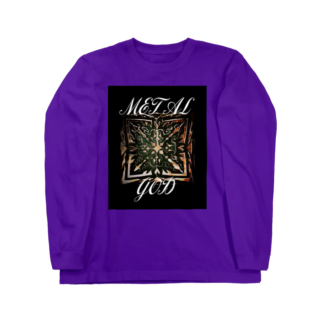 Matrix By MIIRARUのMIIRARU METAL GOD ロゴ Long Sleeve T-Shirt