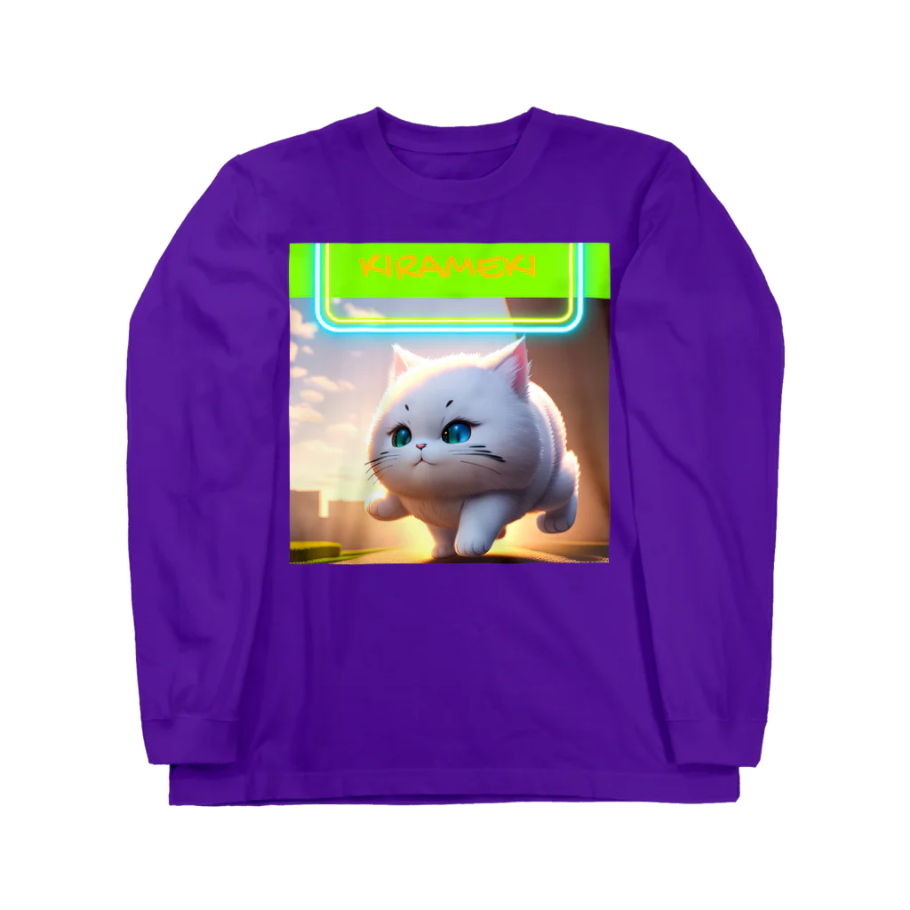 MUSENの猫　煌めきの季節 ロングスリーブTシャツ