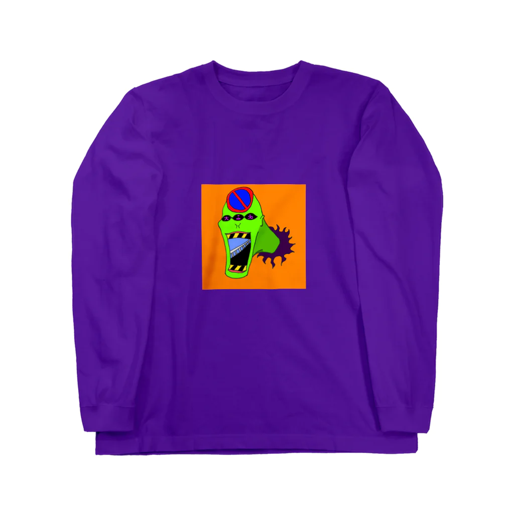 ブッダマシーンの止まれ大三元くん（オレンジ） Long Sleeve T-Shirt