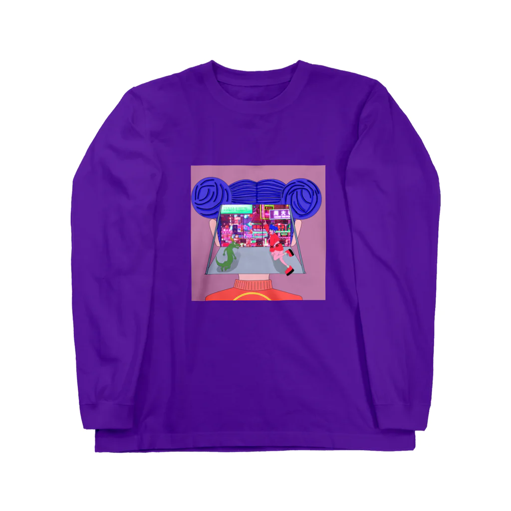 （ID+R)ealの中華電脳少女の夢(両面プリント) Long Sleeve T-Shirt