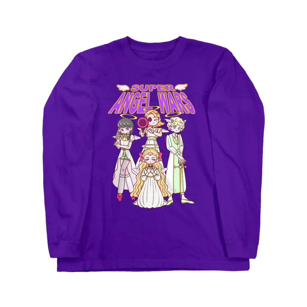 yurarihyonのSUPER ANGEL WARS ロングスリーブTシャツ