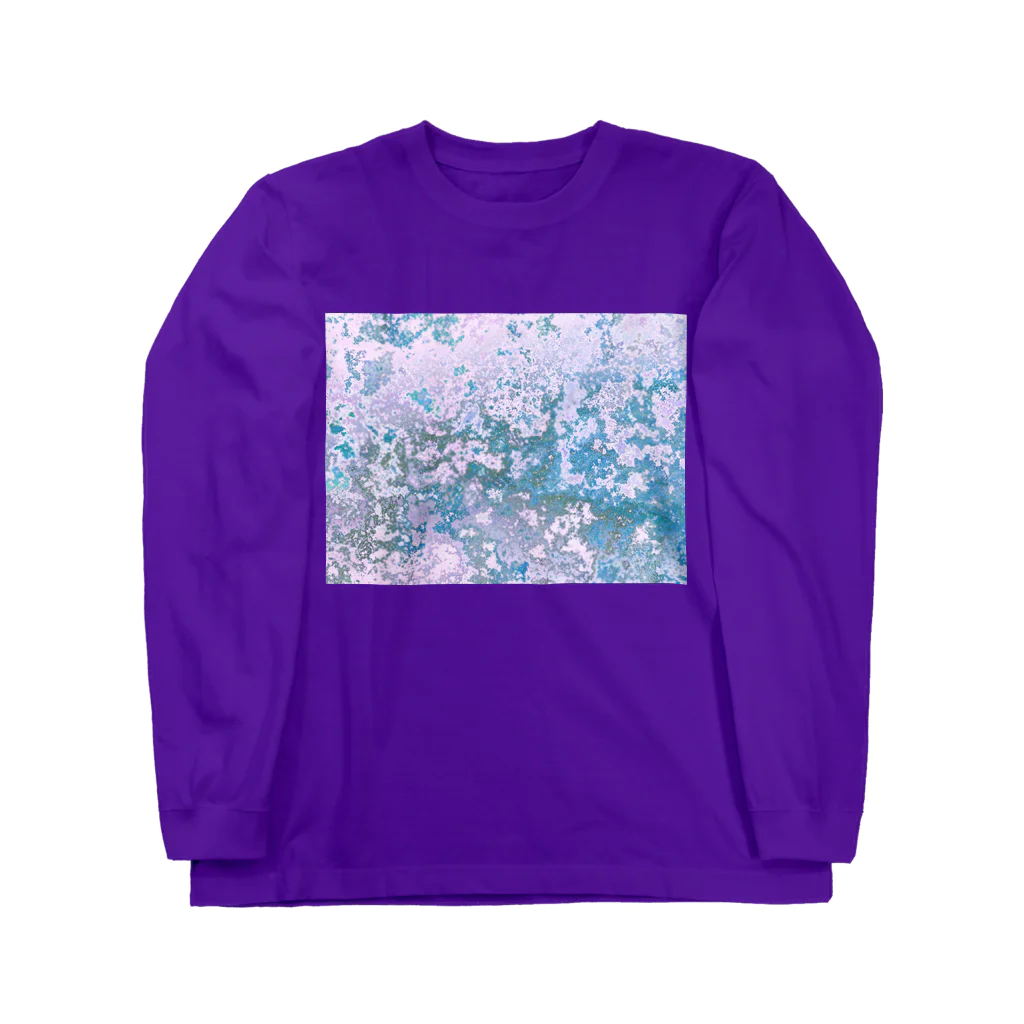 水草の山桜的銀河 ロングスリーブTシャツ