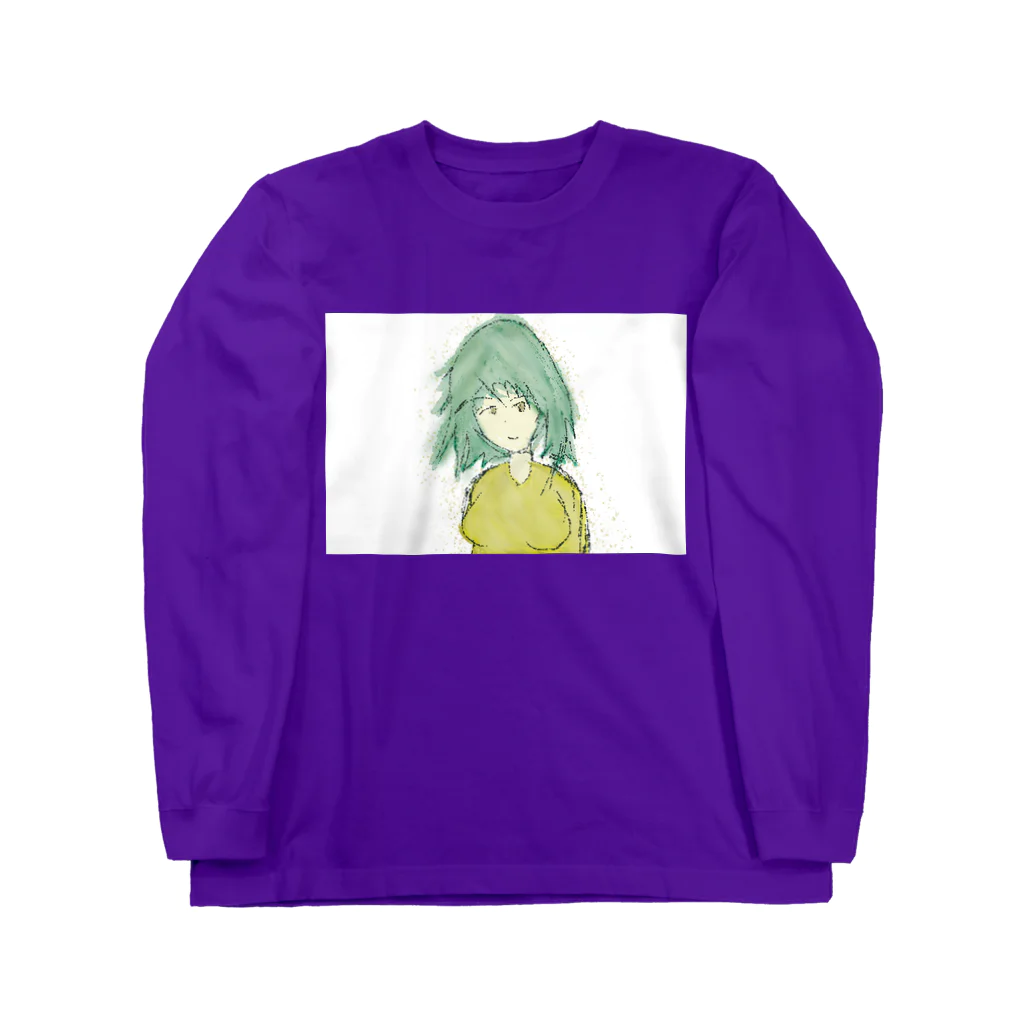 水草の粒子ガール Long Sleeve T-Shirt