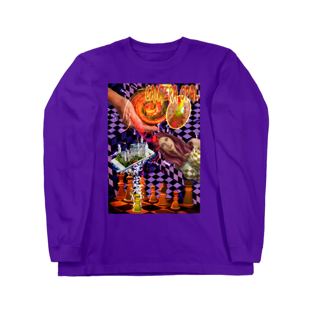 GECKO-SO-SINGのパワーストーン『カンテラオパール』 Long Sleeve T-Shirt