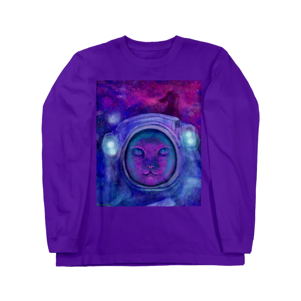 Washiemon and Ai-chan's ShopのAstronaut ロングスリーブTシャツ