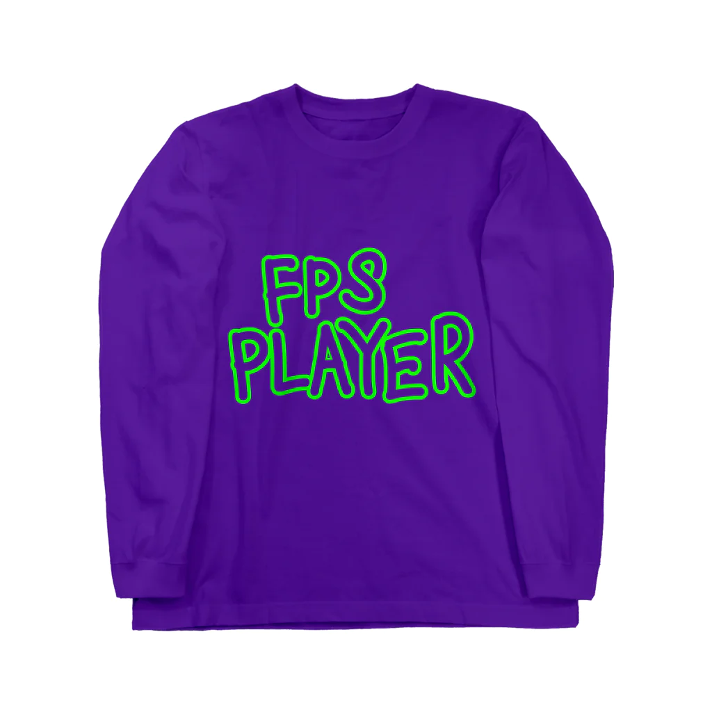 鮫処 祭のFPS PLAYER　グリーン Long Sleeve T-Shirt