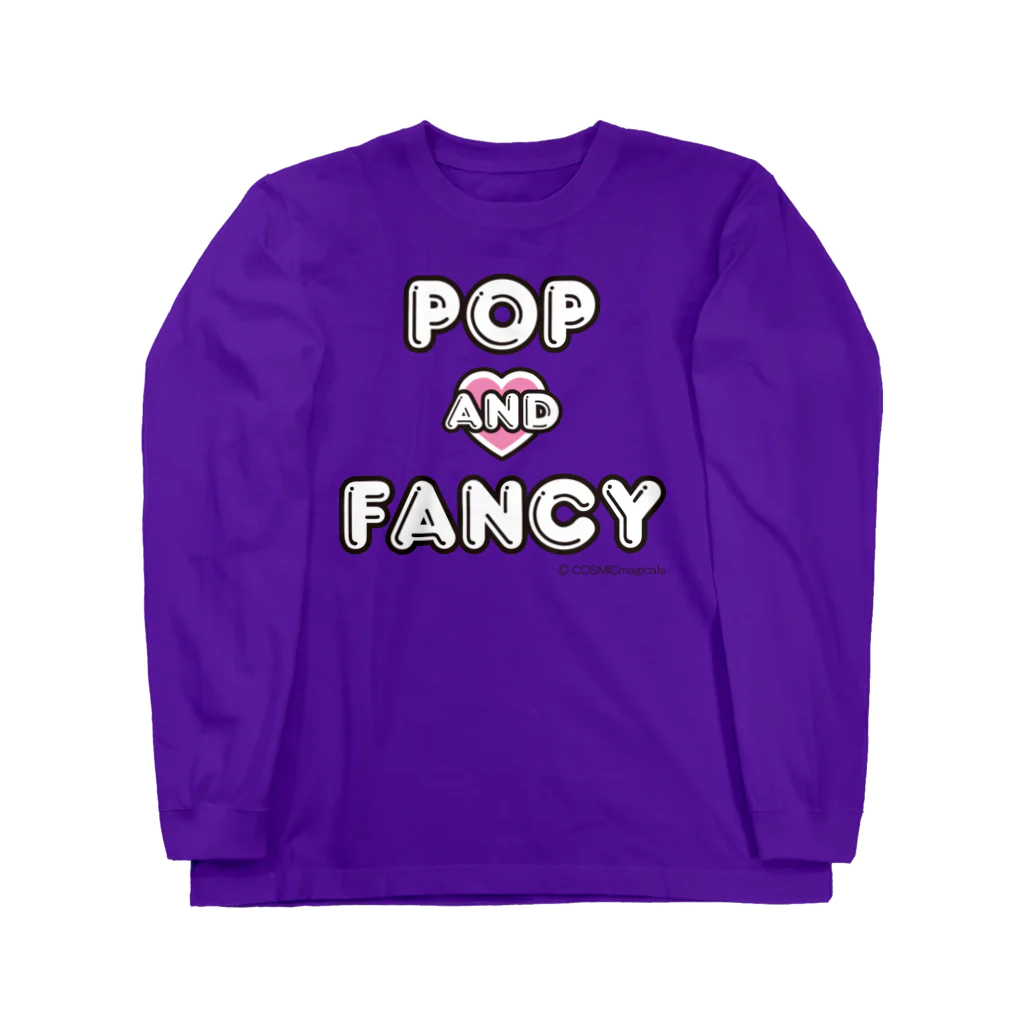 COSMICmagicalsのPOP AND FANCY もも ロングスリーブTシャツ