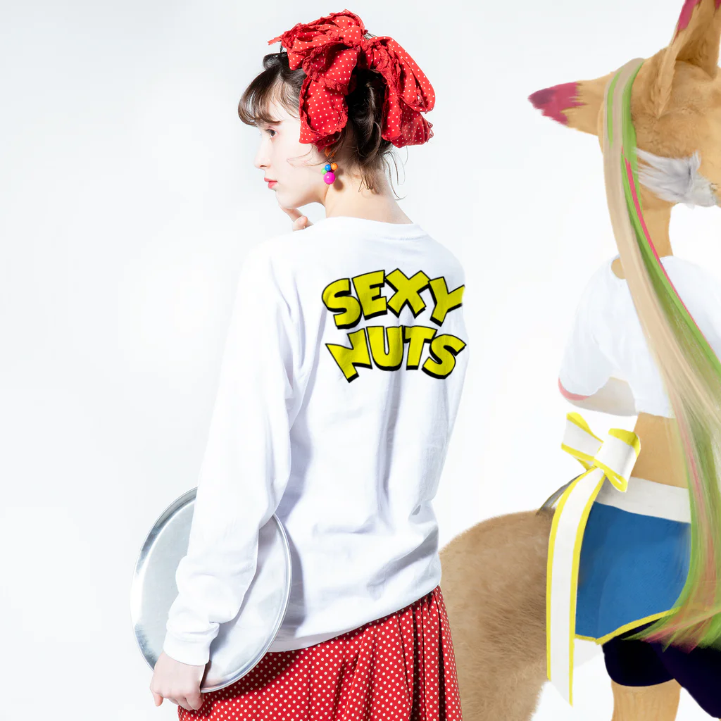 SEXY NUTSのsexynuts Long Sleeve T-Shirt :model wear (back, sleeve)