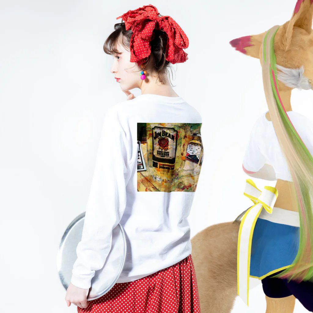 Rururu-のJimbeam ロングスリーブTシャツの着用イメージ(裏面・袖部分)