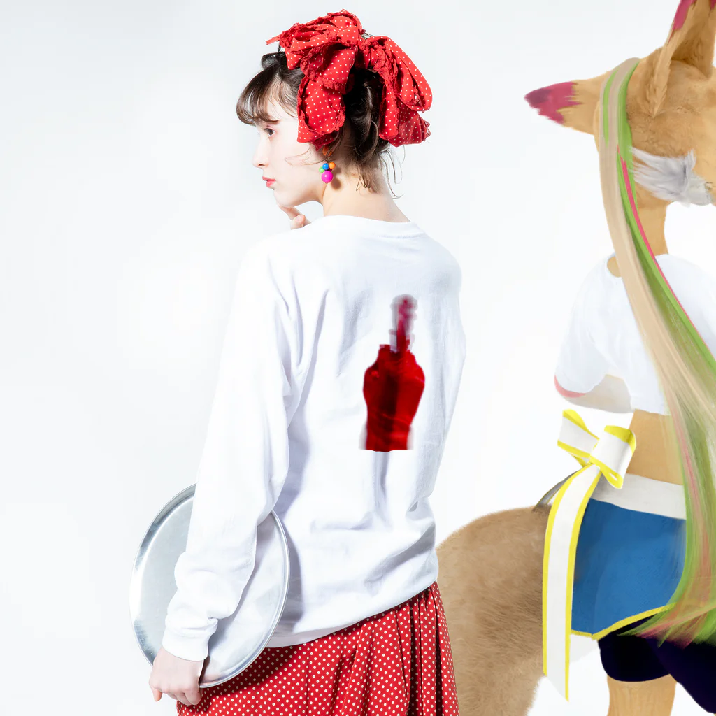 えんじぇる@めぐみのイキリ女子Ⅱ ロングスリーブTシャツの着用イメージ(裏面・袖部分)