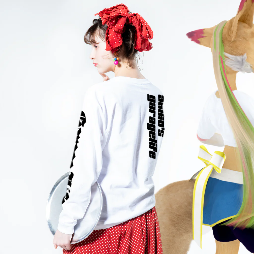 YTGR〜矢田部明子のガレージライフ〜のヤタガレロンT ストレートバック ロングスリーブTシャツの着用イメージ(裏面・袖部分)
