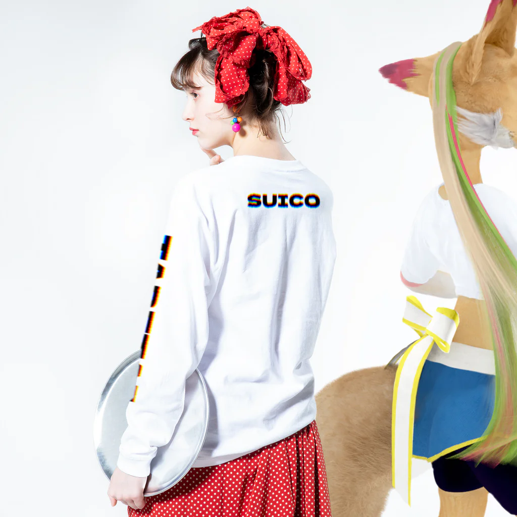 スパパン堂のI AM SUICO Long Sleeve T-Shirt :model wear (back, sleeve)