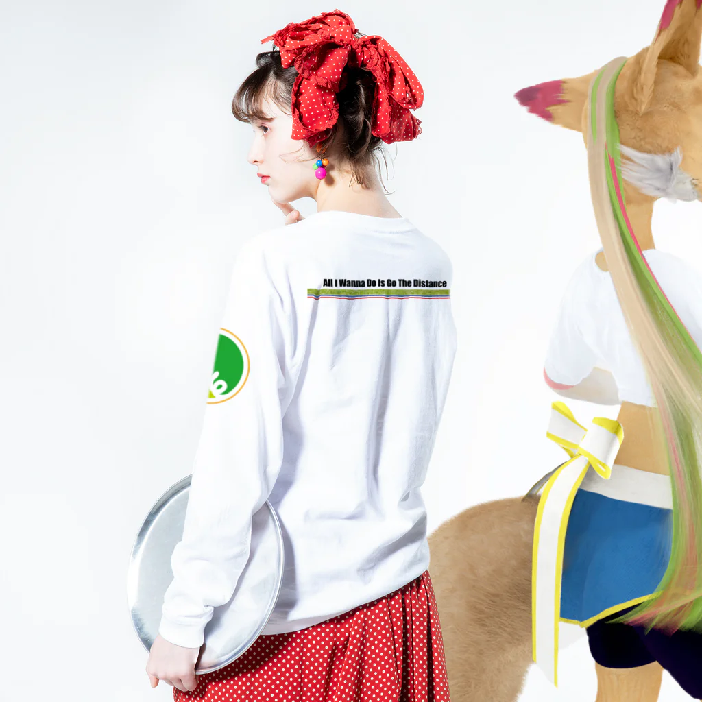 #女子サカマガ by airplantsの9.15m tricolore Long Sleeve T-Shirt :model wear (back, sleeve)