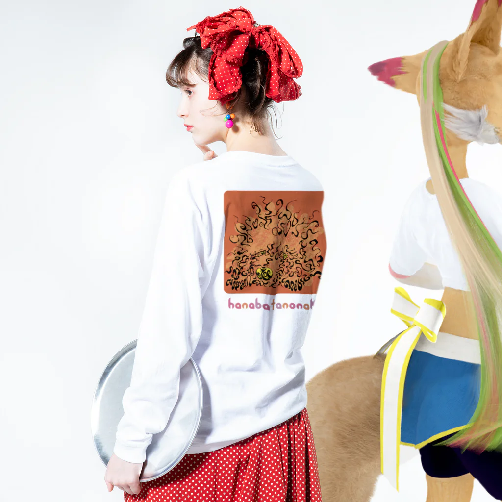 花畑 乃中のはなばたのなかの服 Long Sleeve T-Shirt :model wear (back, sleeve)