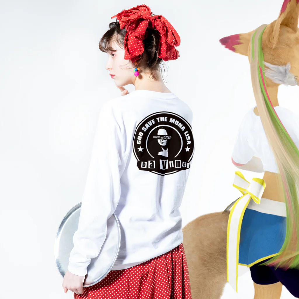 AURA_HYSTERICAのGOD_SAVE_THE_MONA_LISA Long Sleeve T-Shirt :model wear (back, sleeve)