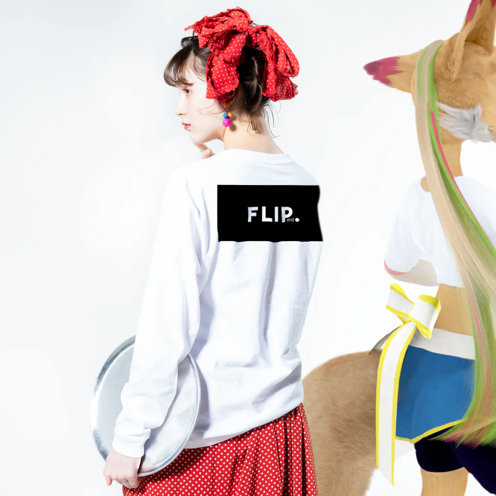 flip end.(フリップエンド)のflip.backlogo W01 Long Sleeve T-Shirt :model wear (back, sleeve)