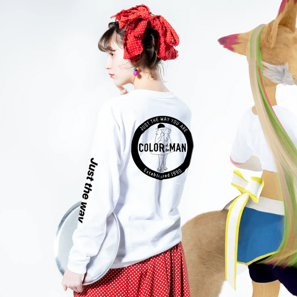 COLOR of the MANのCOLOR of the MAN Long Sleeve T-Shirt :model wear (back, sleeve)