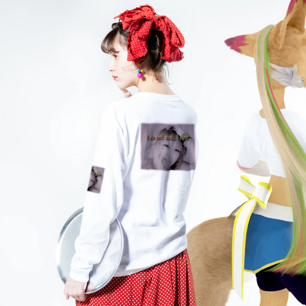 みなまりSHOPのエロカワ女子 Long Sleeve T-Shirt :model wear (back, sleeve)