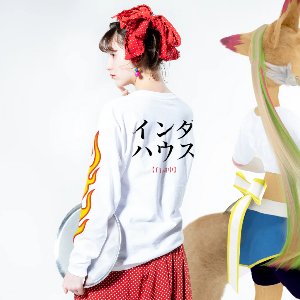 koushi109のこうしのTシャツだお Long Sleeve T-Shirt :model wear (back, sleeve)