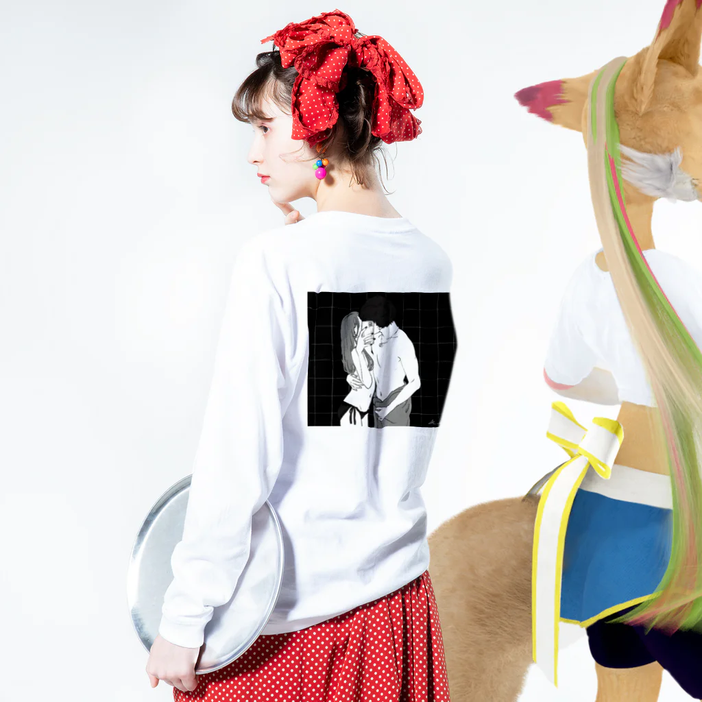 Atsuki のカメラロールのひみつ Long Sleeve T-Shirt :model wear (back, sleeve)