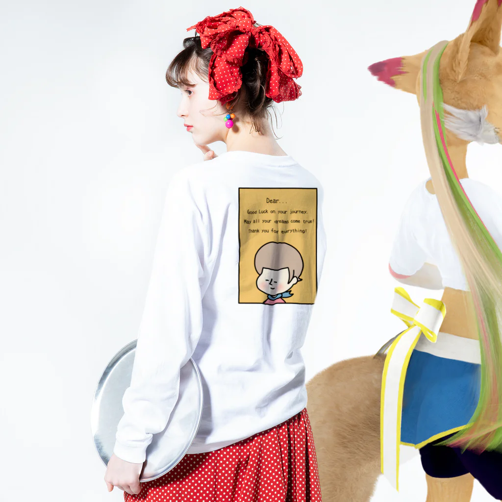 Kana's yururi ギャラリーのDear.... ロングスリーブTシャツの着用イメージ(裏面・袖部分)