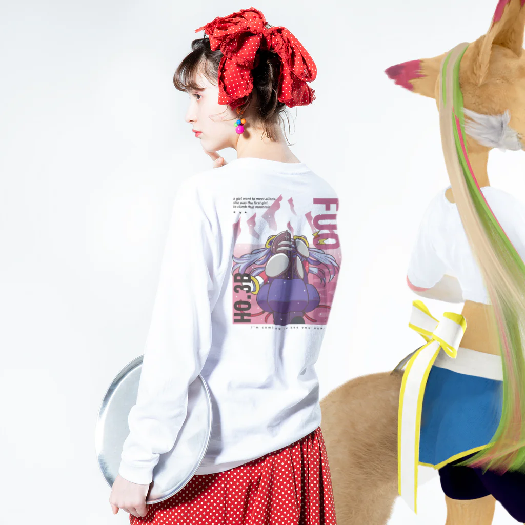 ひよりん*のFUO AMU Long Sleeve T-Shirt :model wear (back, sleeve)