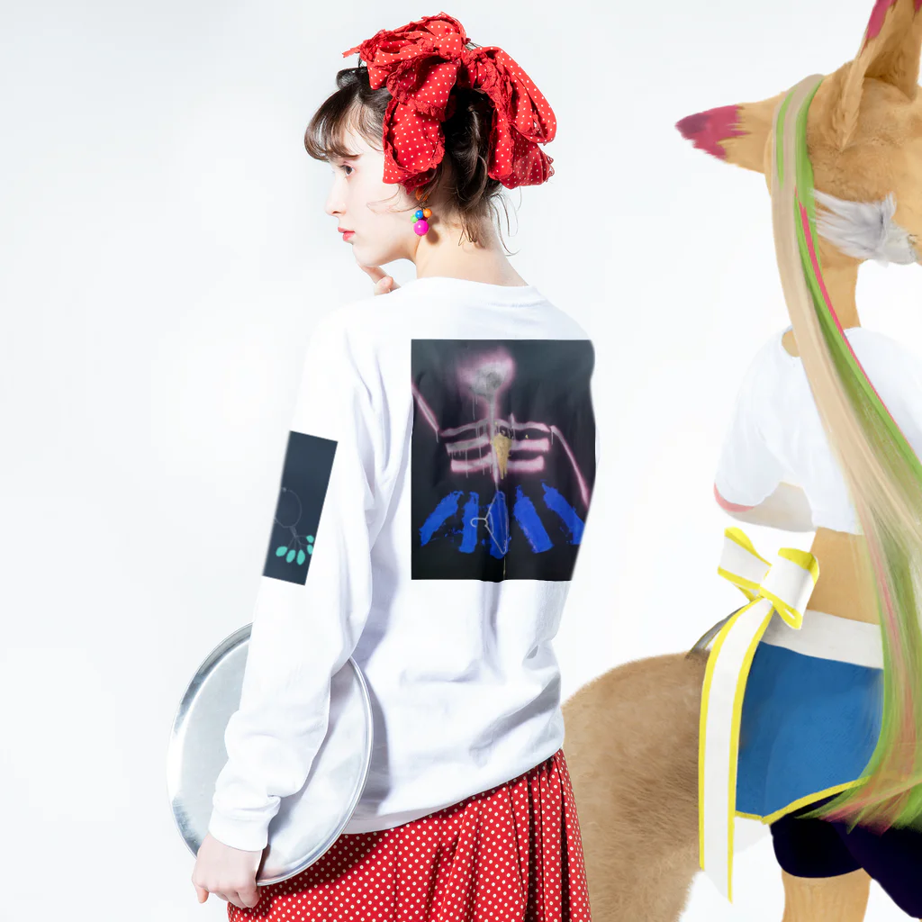 IMADACOZY の無題 Long Sleeve T-Shirt :model wear (back, sleeve)