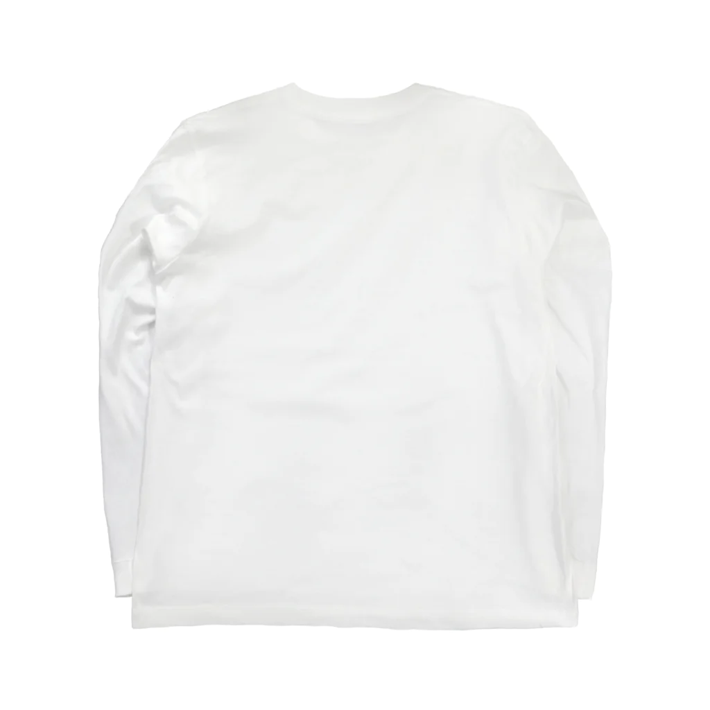 一色に統一できなくて白の睡蓮のようなチューリップ ロングスリーブTシャツの裏面