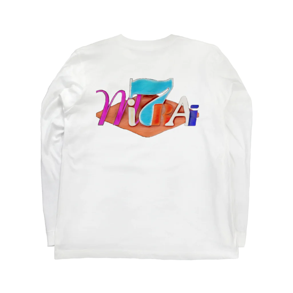 みならい屋のMI7RAI（カスレ） Long Sleeve T-Shirt :back