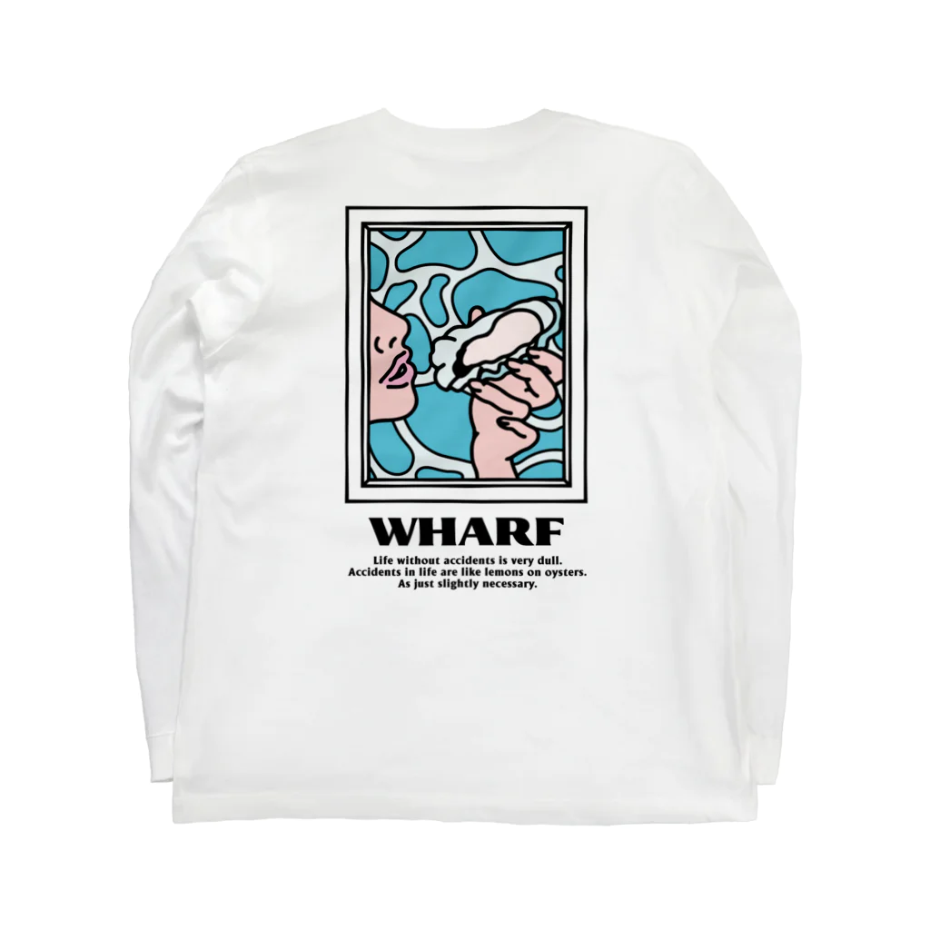 wataruhanの水面と牡蠣ガール Long Sleeve T-Shirt :back