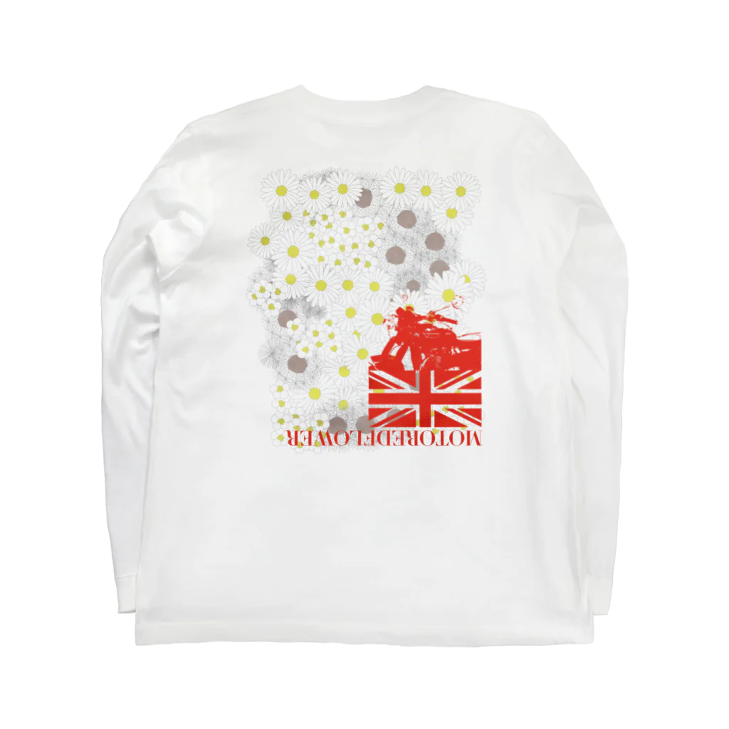 SOKICHISAITOのMOTOREDFLOWER ShiroiHana REDROGO Long Sleeve T-Shirt :back