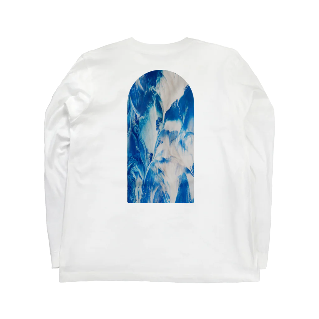 HautoのHAUTO Marble T-Shirts 2022 Long Sleeve T-Shirt :back