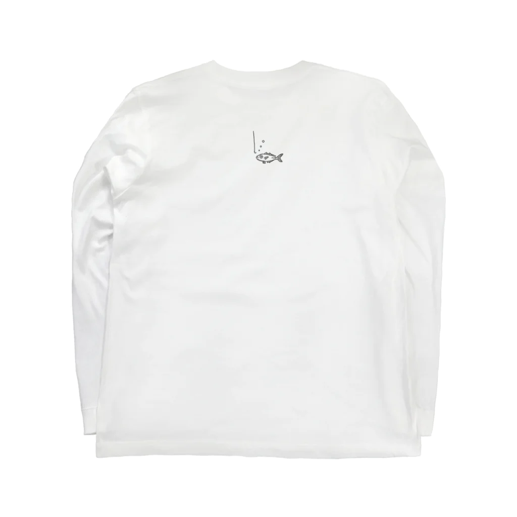 *＊ひかりはんこ工房＊*のTake_it_slow＆easy.　釣り師 Long Sleeve T-Shirt :back