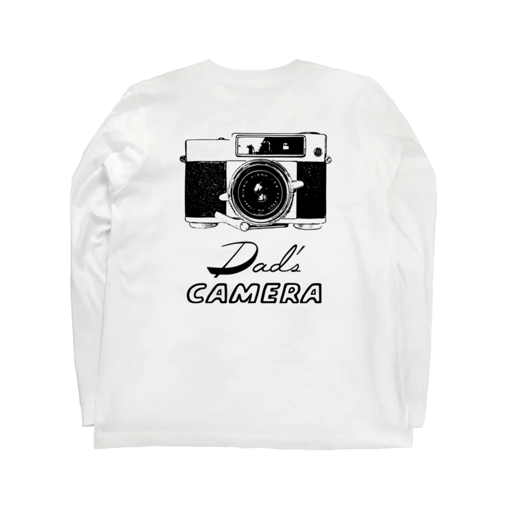 boldandnewのカメラ（Dad’s canera）_No.004_BK ロングスリーブTシャツの裏面