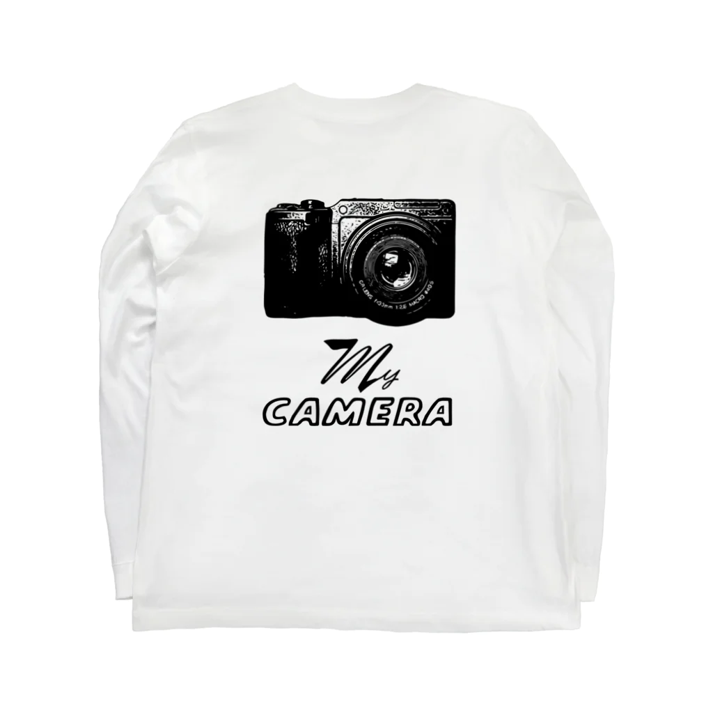 boldandnewのカメラ（My canera）_No.004_BK ロングスリーブTシャツの裏面