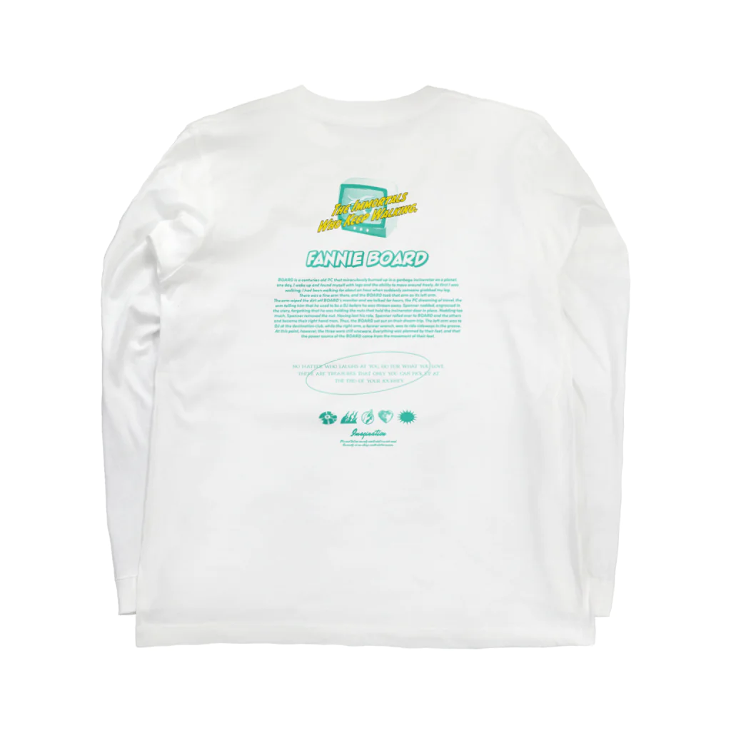 yamaguchi_shunsuke_のComfortable WALKING  ー FANNIE BOARD ー ロングスリーブTシャツの裏面