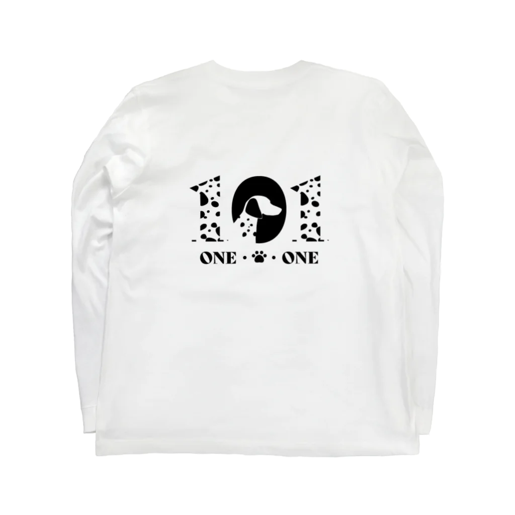 クルマNORIのONE-O-わんわん ロングスリーブTシャツの裏面