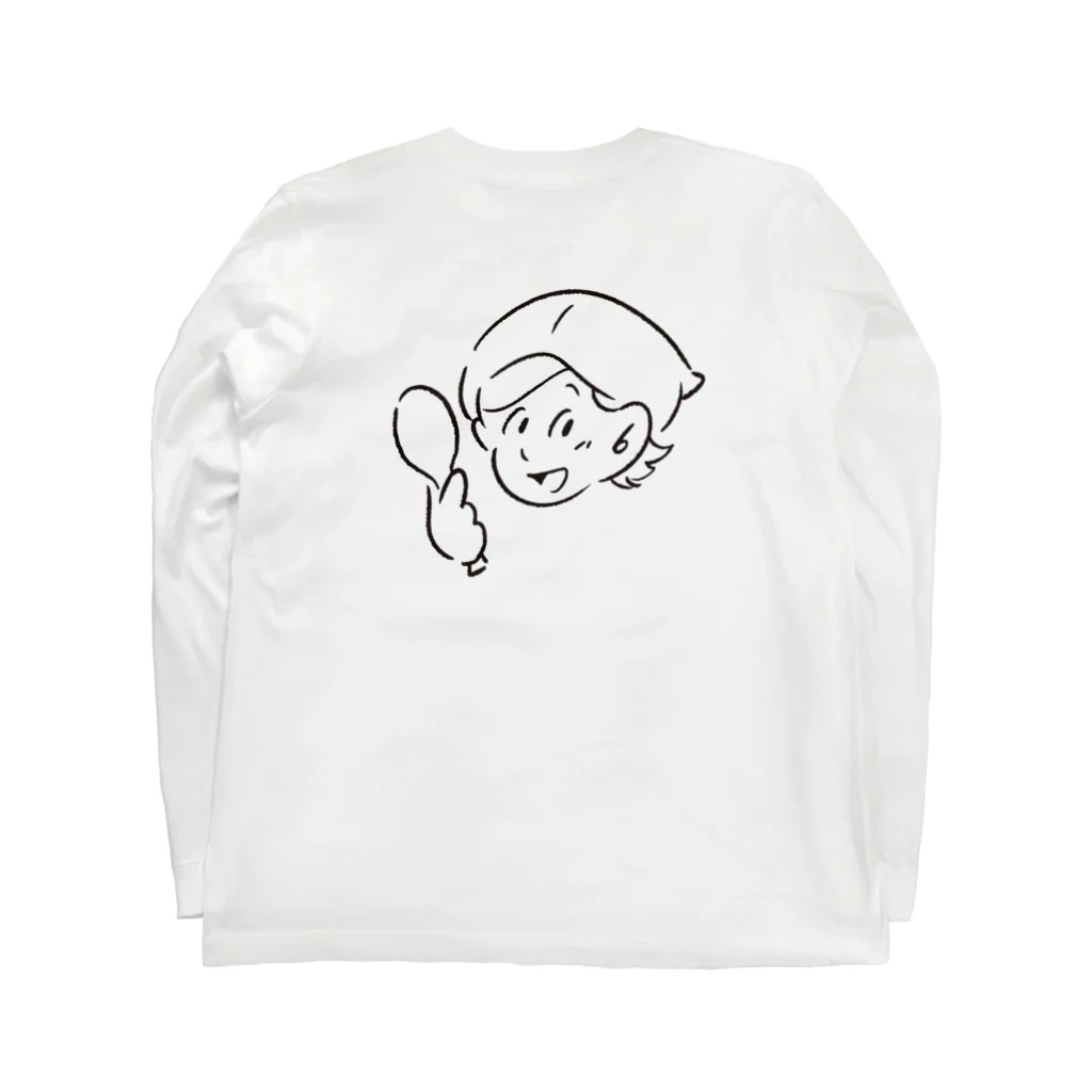 こにーず　きっちんのみんなの給食おばちゃん Long Sleeve T-Shirt :back