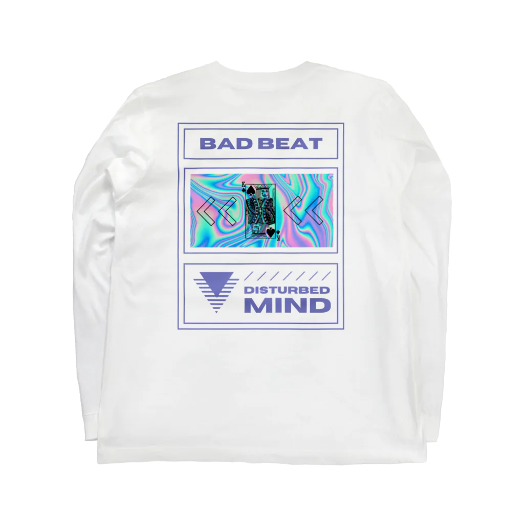 うっちー@ポーカーのBAD BEAT ロングスリーブTシャツの裏面