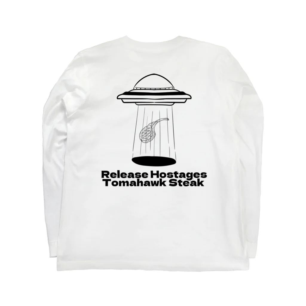 富田安洋　怪談のABDUCTION　DONADONA Long Sleeve T-Shirt :back