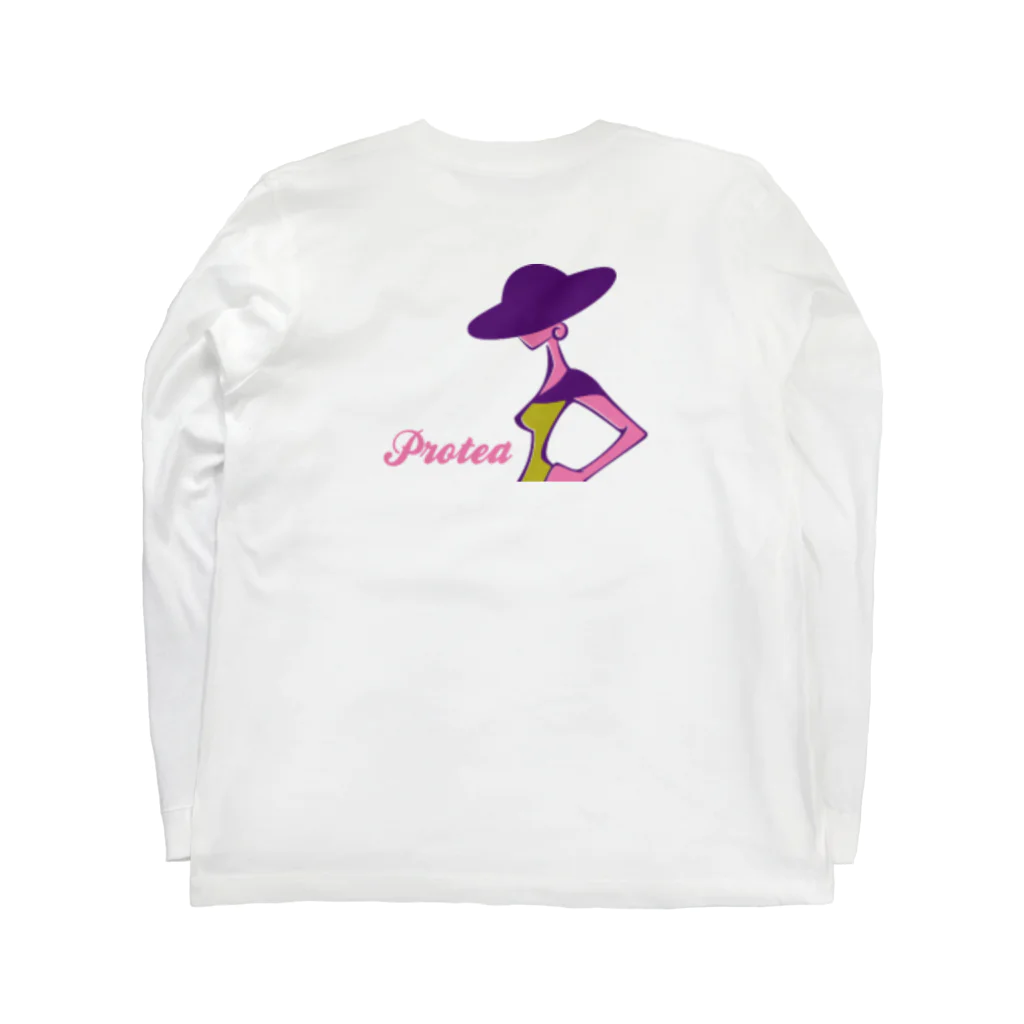 ProteaのMs.quaker hat Long Sleeve T-Shirt :back