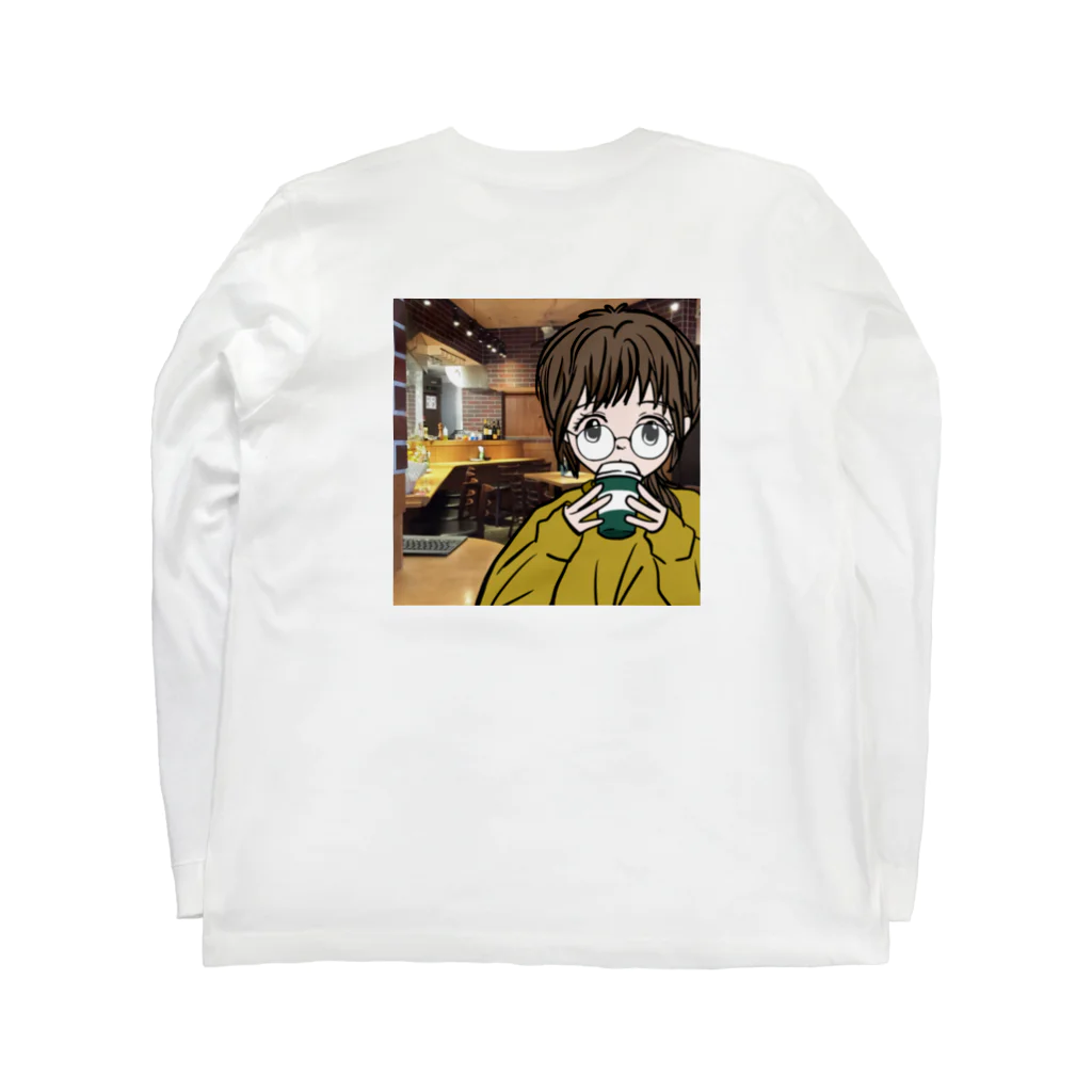 イラストるるのメガネ女子B Long Sleeve T-Shirt :back