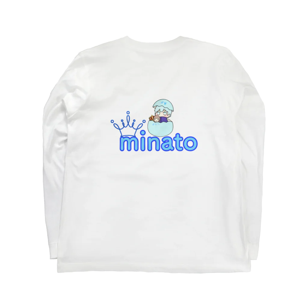 ℳ♛minato-sky blueのℳ♛minato ロングスリーブTシャツの裏面