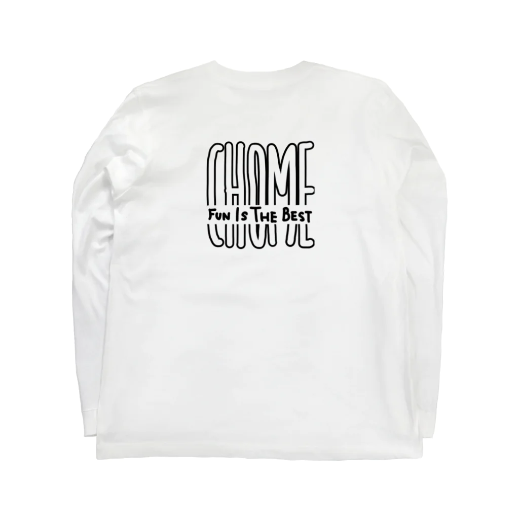 CHOMEのCHOMEロゴ Long Sleeve T-Shirt :back