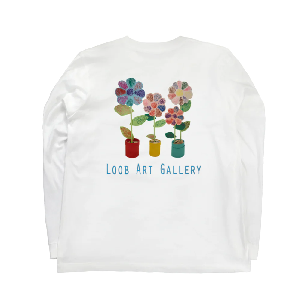 Loob Art Galleryのおしゃべりなお花 ロングスリーブTシャツの裏面