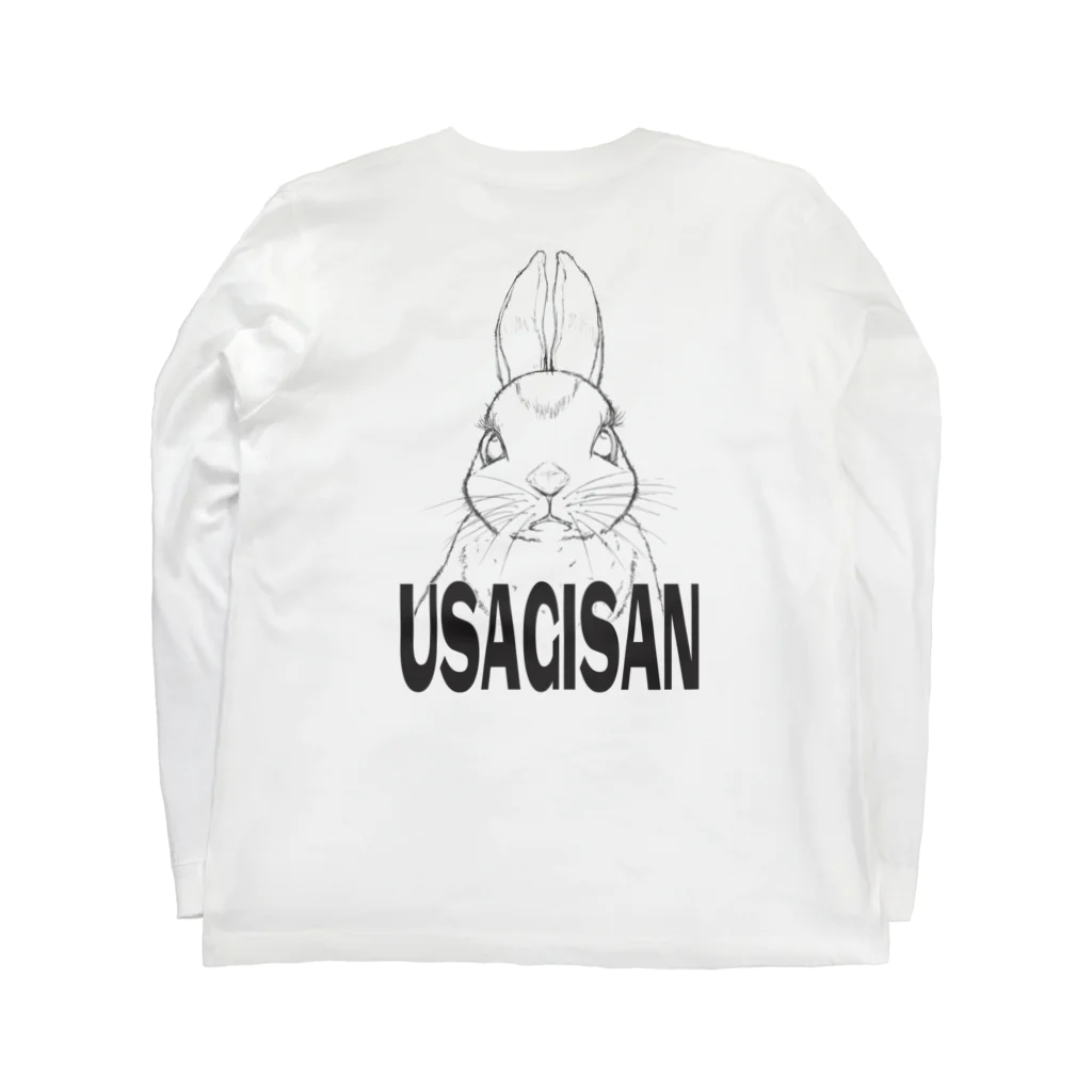 valuablepositsuzuriのUSAGISAN Long Sleeve T-Shirt :back