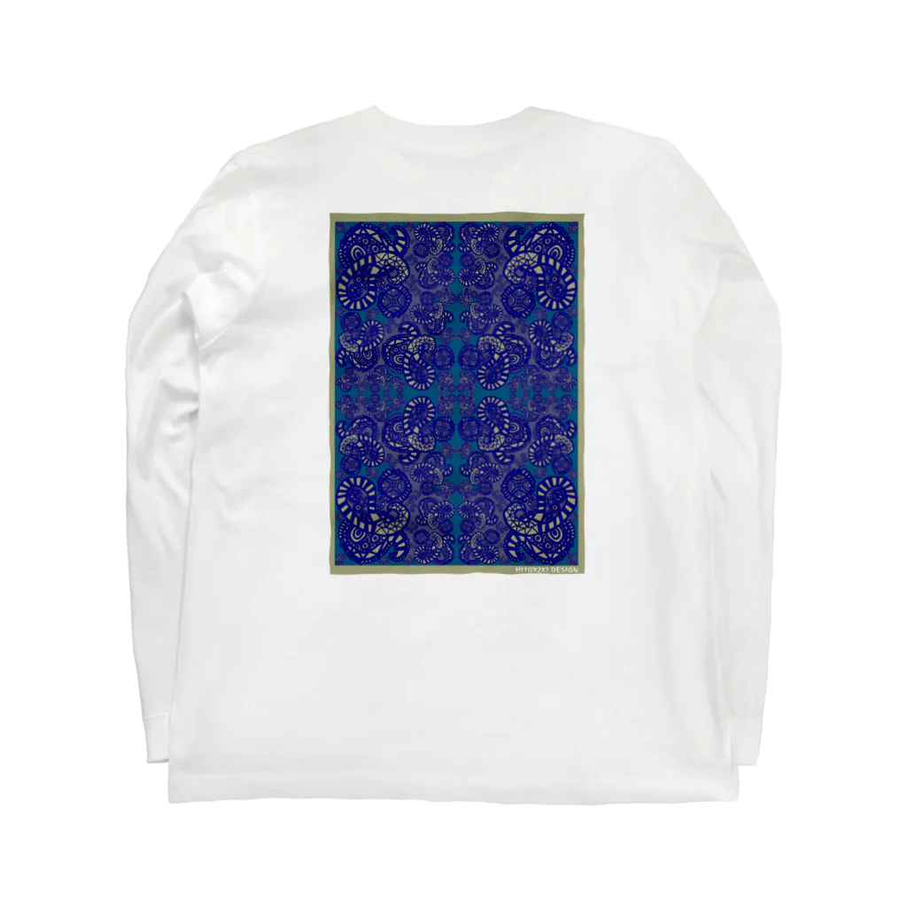 HI10×2KI design-ヒトトキデザイン-のtegaki Paisley Long Sleeve T-Shirt :back