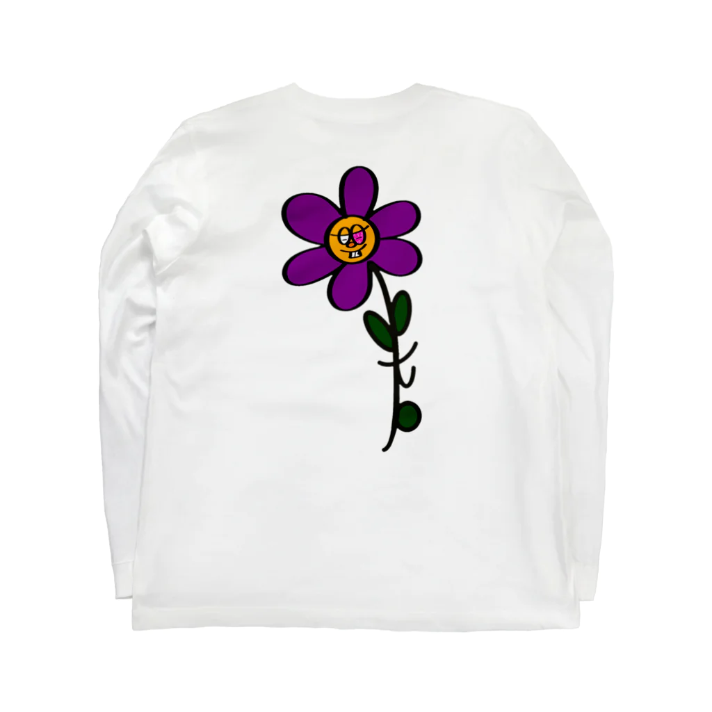 ootbのFlower long T-shirt ロングスリーブTシャツの裏面