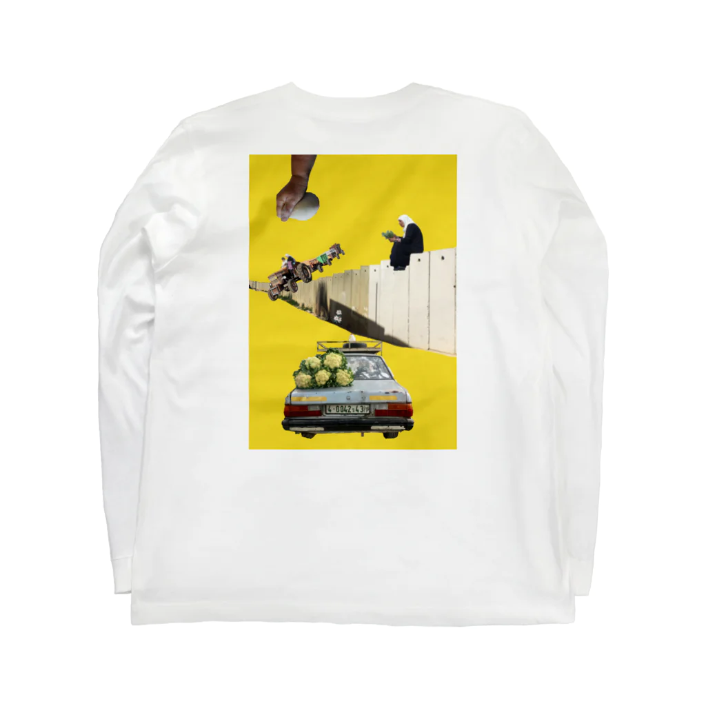 YaHabibi ShopのOFF THE WALL　パレスチナ解放のためのもの Long Sleeve T-Shirt :back