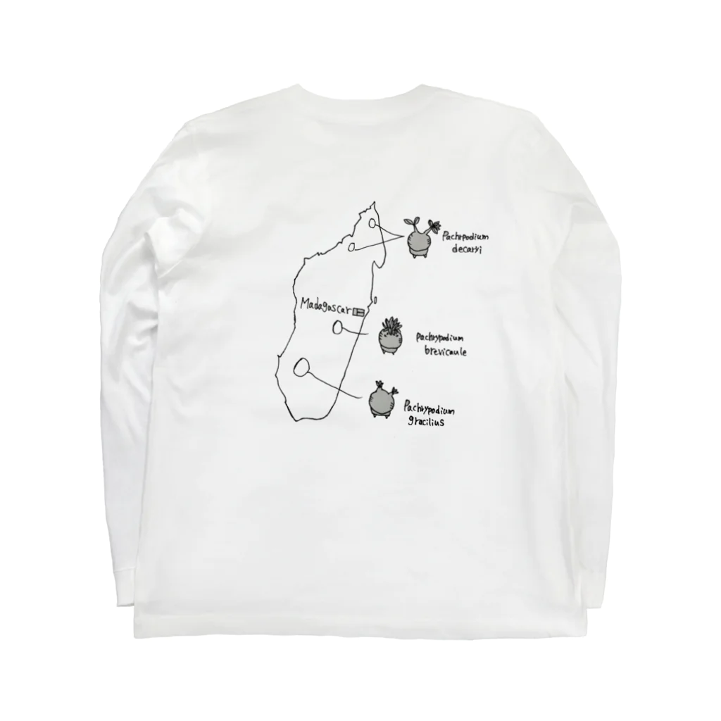 knpgのマダガスカル　コーデックス　黒地用 Long Sleeve T-Shirt :back